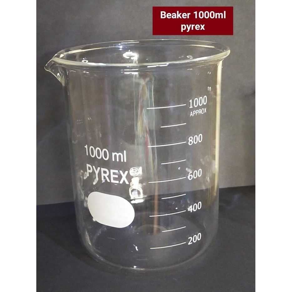 Jual Pilihan- Beaker 1000Ml Pyrex Beaker Glass 1000Ml Pyrex Tahan Panas ...