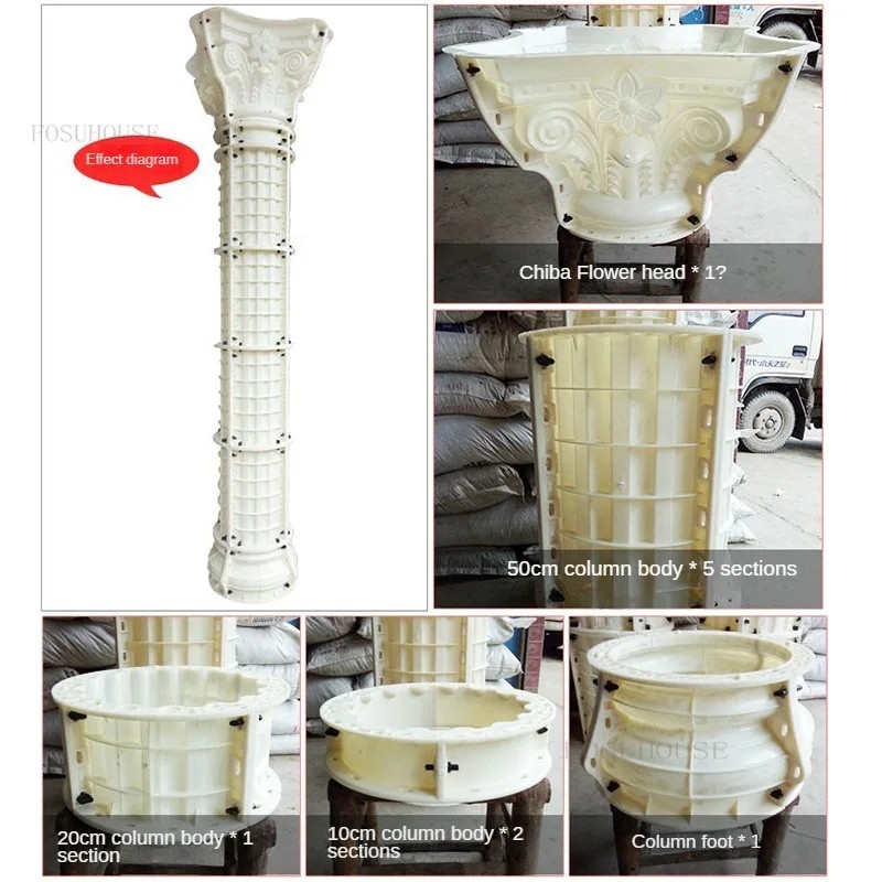 Jual Creative Roman Column Molds European Villa Balcony Garden Column ...