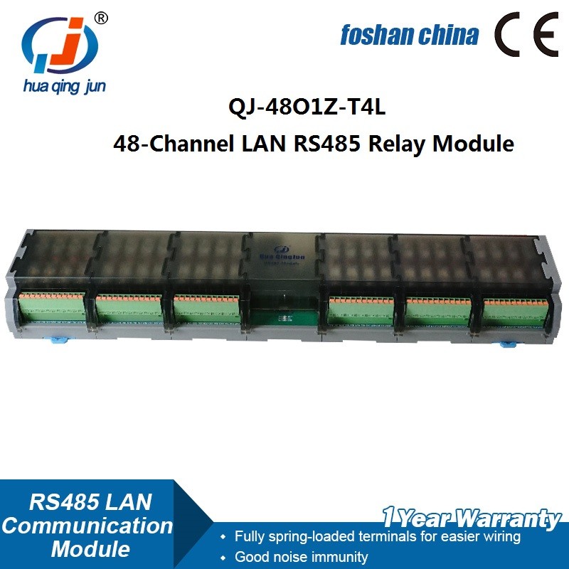 Jual NEW Huaqingjun 48-Channel LAN RS485 Communication Relay Module QJ ...