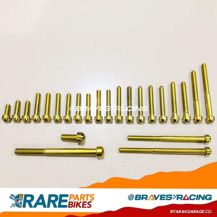 Jual Titanium Bolt Engine Cover Set for NSR Series - Baut Titanium ...