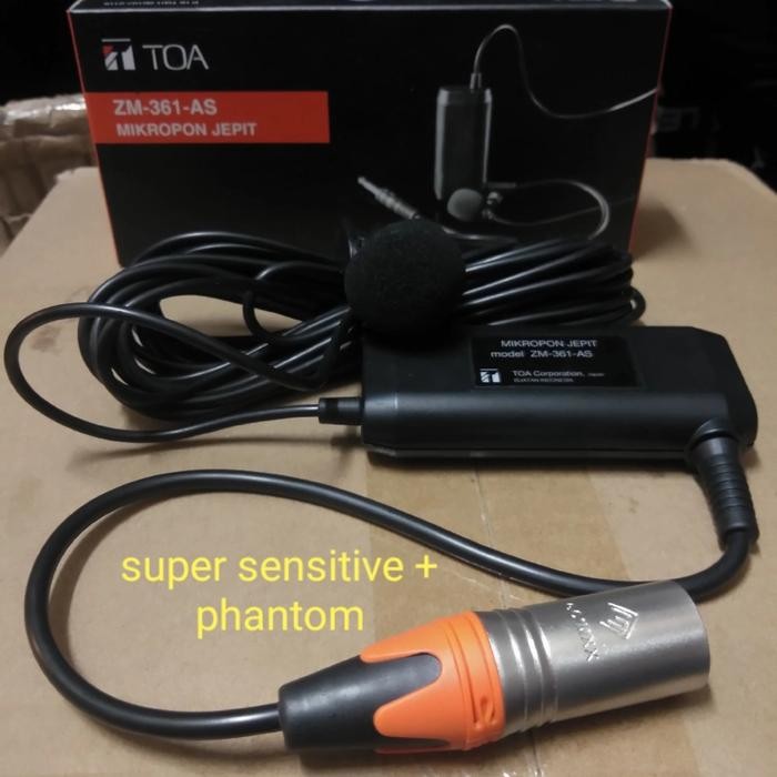 Jual MIC JEPIT/MIC IMAM SUPER PEKA TOA PHANTOM XLR ZM 361C ORIGINAL ...