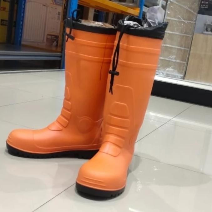 Jual SEPATU SAFETY BOOTS KRISBOW W/BEAM PORT K3L- ORANGE | Shopee Indonesia