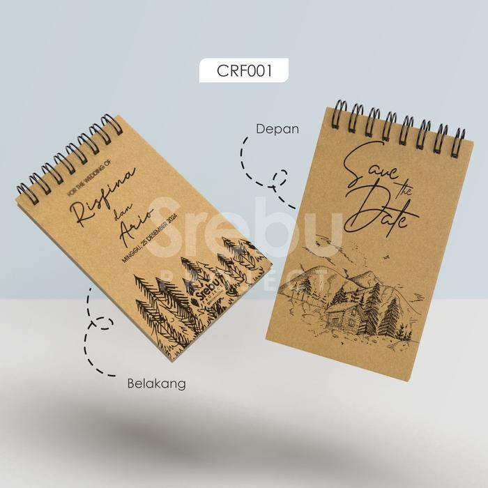 Jual Pilihan- (Isi 30 Pcs) Souvenir Notes/Notebook Kraft Custom ...