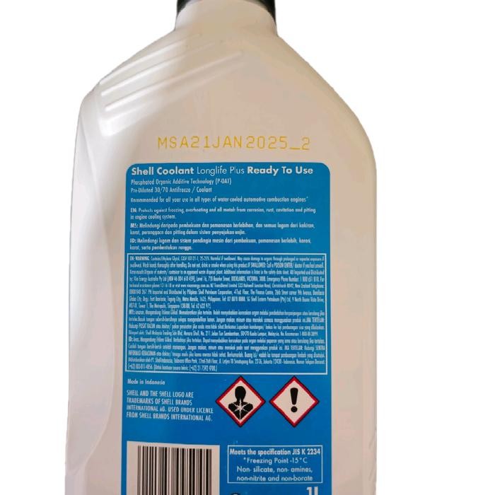 Jual Cairan Pendingin Radiator Shell Coolant Longlife Plus Siap Pakai ...