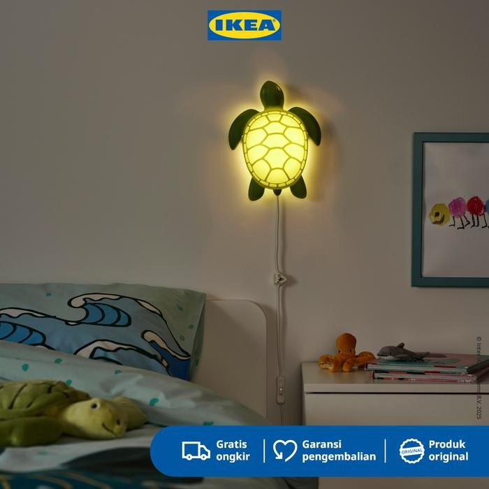 Jual IKEA BLAVINGAD Lampu Dinding LED Bentuk Kura-Kura Plastik | Shopee ...