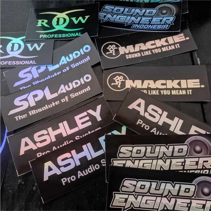 Jual JDM Project - STIKER SOUND SYSTEM ASHLEY SPL AUDIO RDW ANTI AIR ...