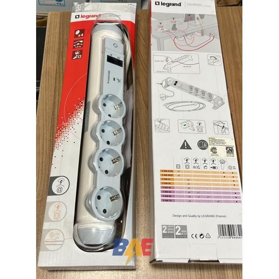 Jual t3g7- Legrand Surge Protector 694664 4 Socket + Lan Rj45 (Colokan ...