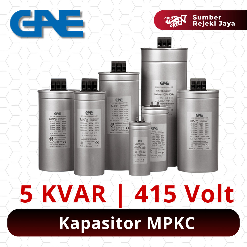 GAE Kapasitor MKPC MKP-C 3P 5 KVAR 415V 167202024 | Power Capasitor