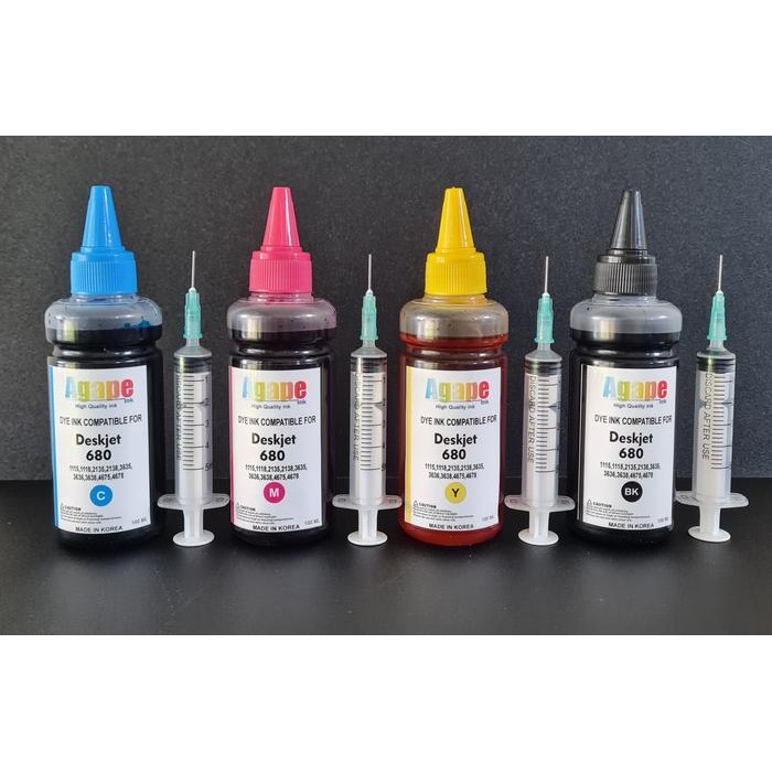 Jual Pilihan- Tinta Refill Cartridge Hp 680 Color Untuk Printer Hp ...
