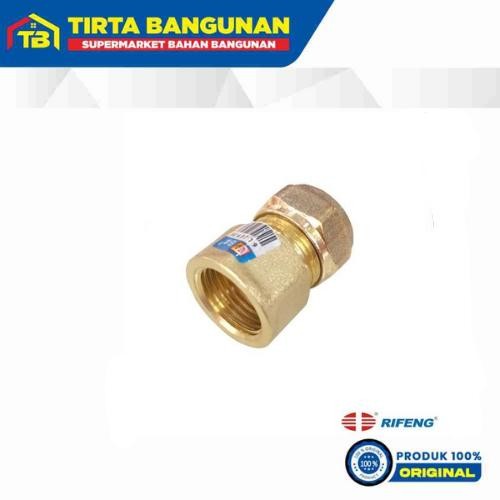 Jual RIFENG F1-S1216 X 1/2 INCI F SOCK DRAT DALAM SAMBUNGAN KUNINGAN ...