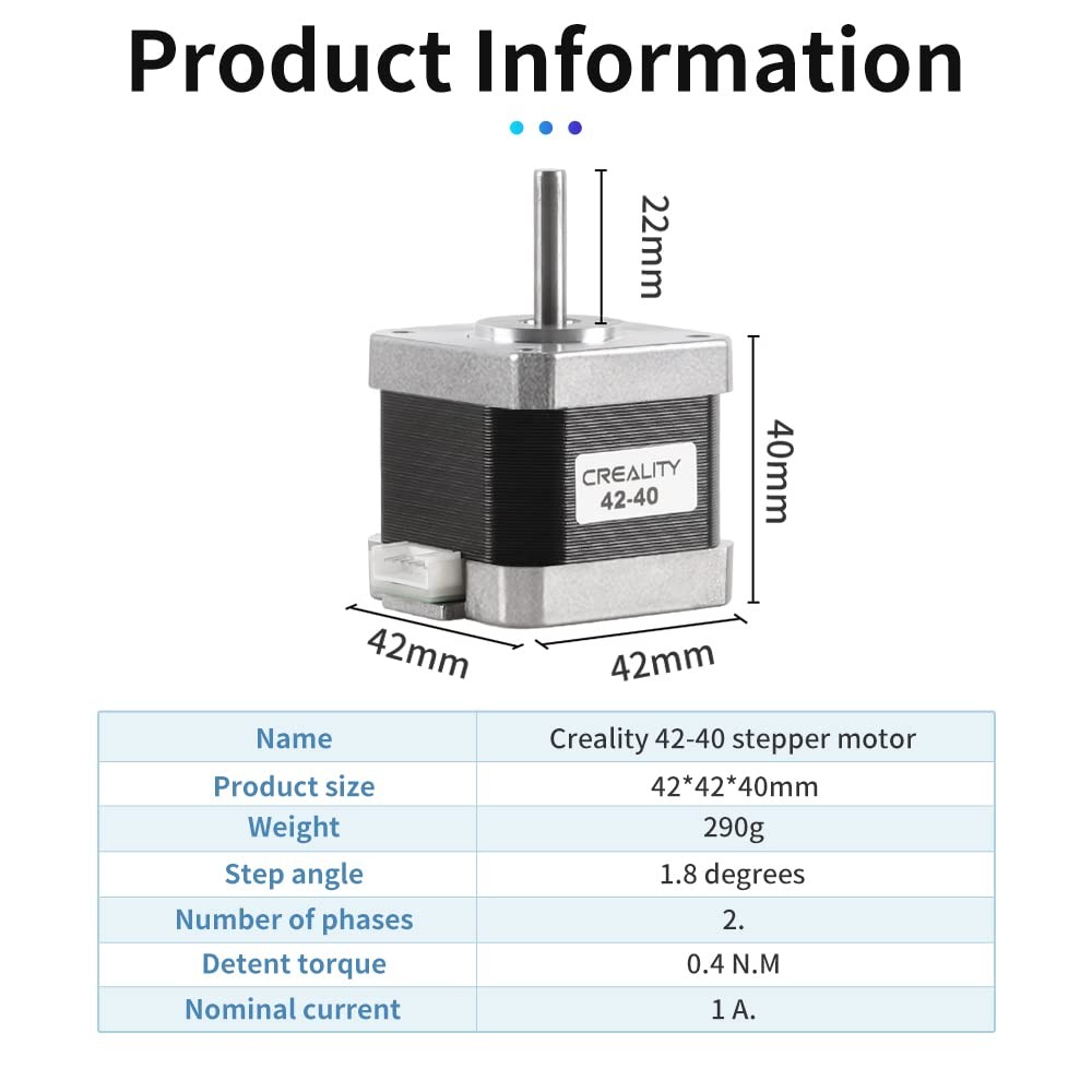Jual Creality Original 42-40 Stepper Motor 3D Printer CR-10 X/Y-Axis ...