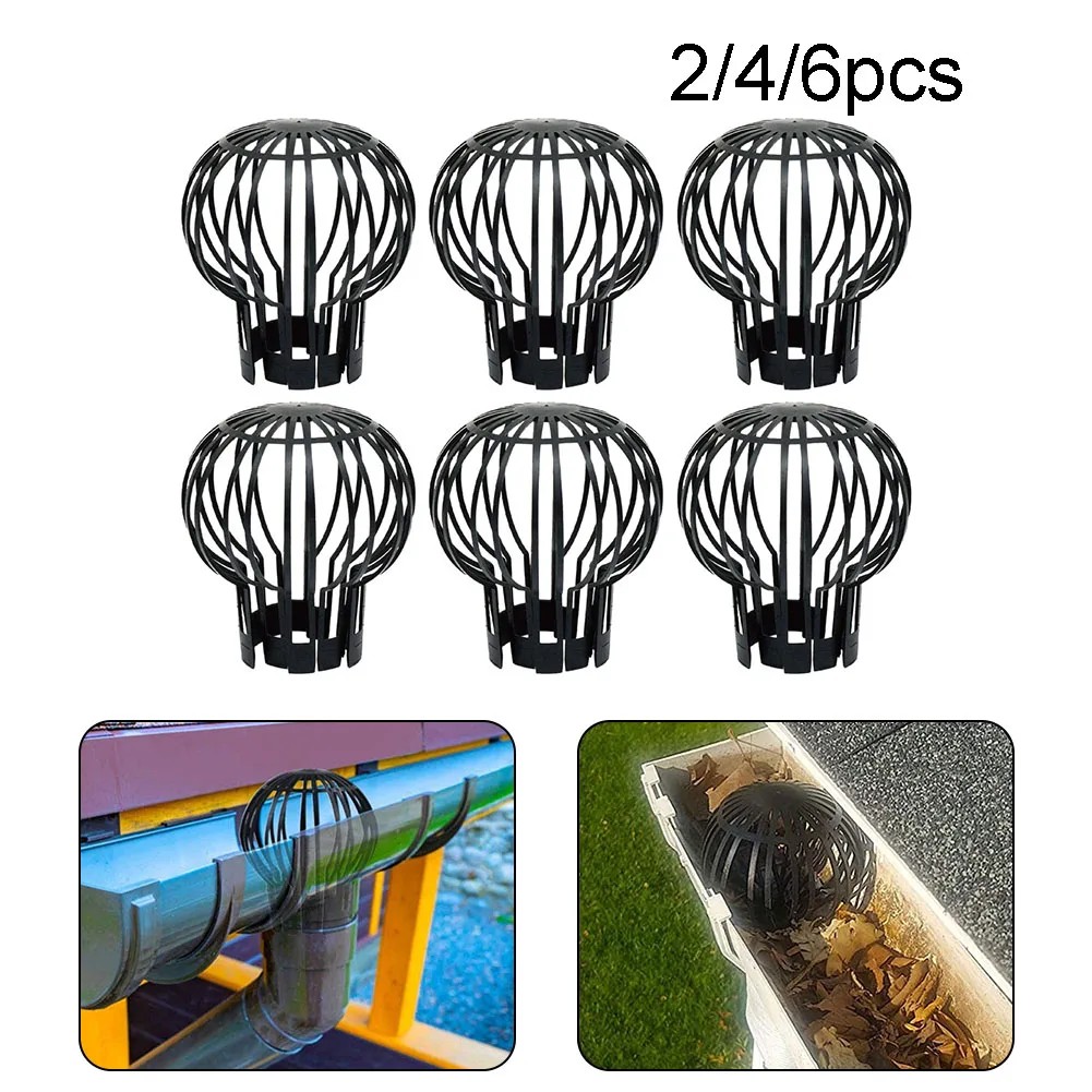 Jual 2/4/6Pcs Roof Sheet Net Gutter Guard Downspouts Filter Strainer ...