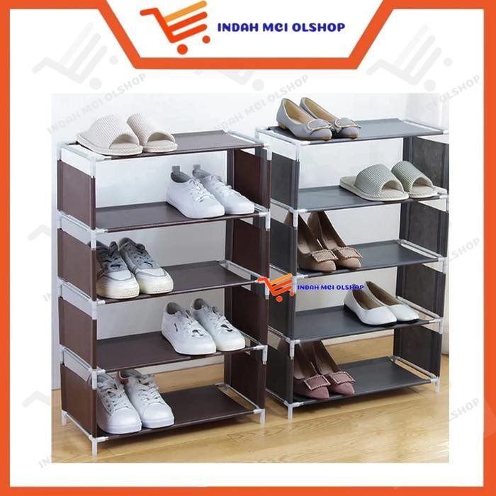 Jual ASLI RAK SEPATU 5 SUSUN / SHOE RACK PORTABLE SERBAGUNA READY STOCK ...