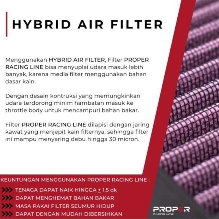 Jual .New Hybrid Air Filter Proper Racing Line Yamaha Fazzio Grand ...