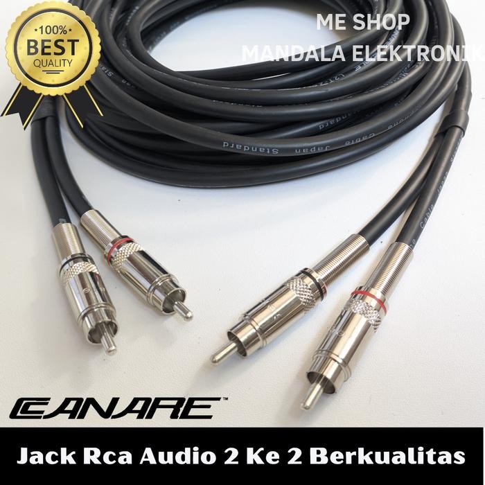Jual KABEL JACK RCA 2 KE 2 BERKUALITAS PANJANG 1 METER - 5 METER ...