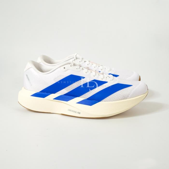 Jual Adidas Adizero Evo SL Men Running Shoes White Royal Blue JS4494 ...