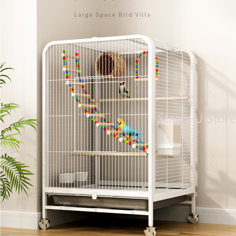 Image showcasing Jual Toys White Bird Cage Accessories Parrot Palomas Passaros Bird ...
