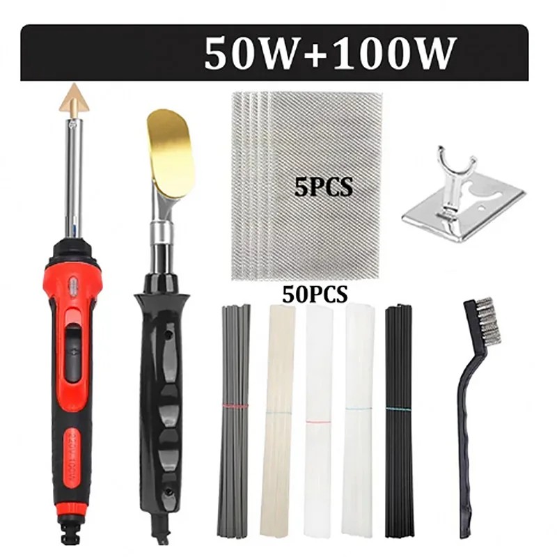 Jual NEW 100W/50W Electric Soldering Irons With 50pcs Welding Rods ...