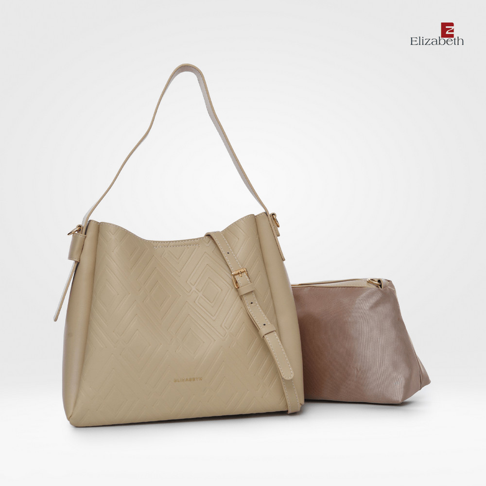 Elizabeth Shoulder Bag | Chocolate Croc main image 1