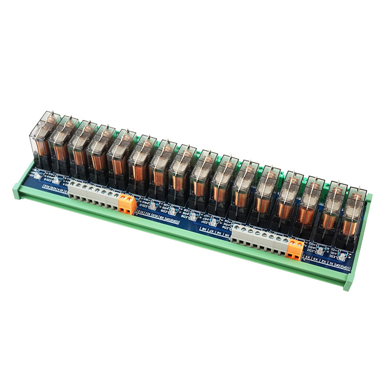 Jual NEW 16-Channel Transparent Single Open DC 24V Relays Hongfa Relay ...