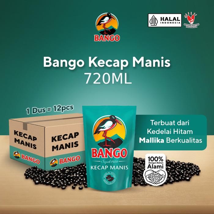 Jual Kecap Bango 700gr / 520ml - 1 Dus Pouch Kemasan Refill 1 Karton ...