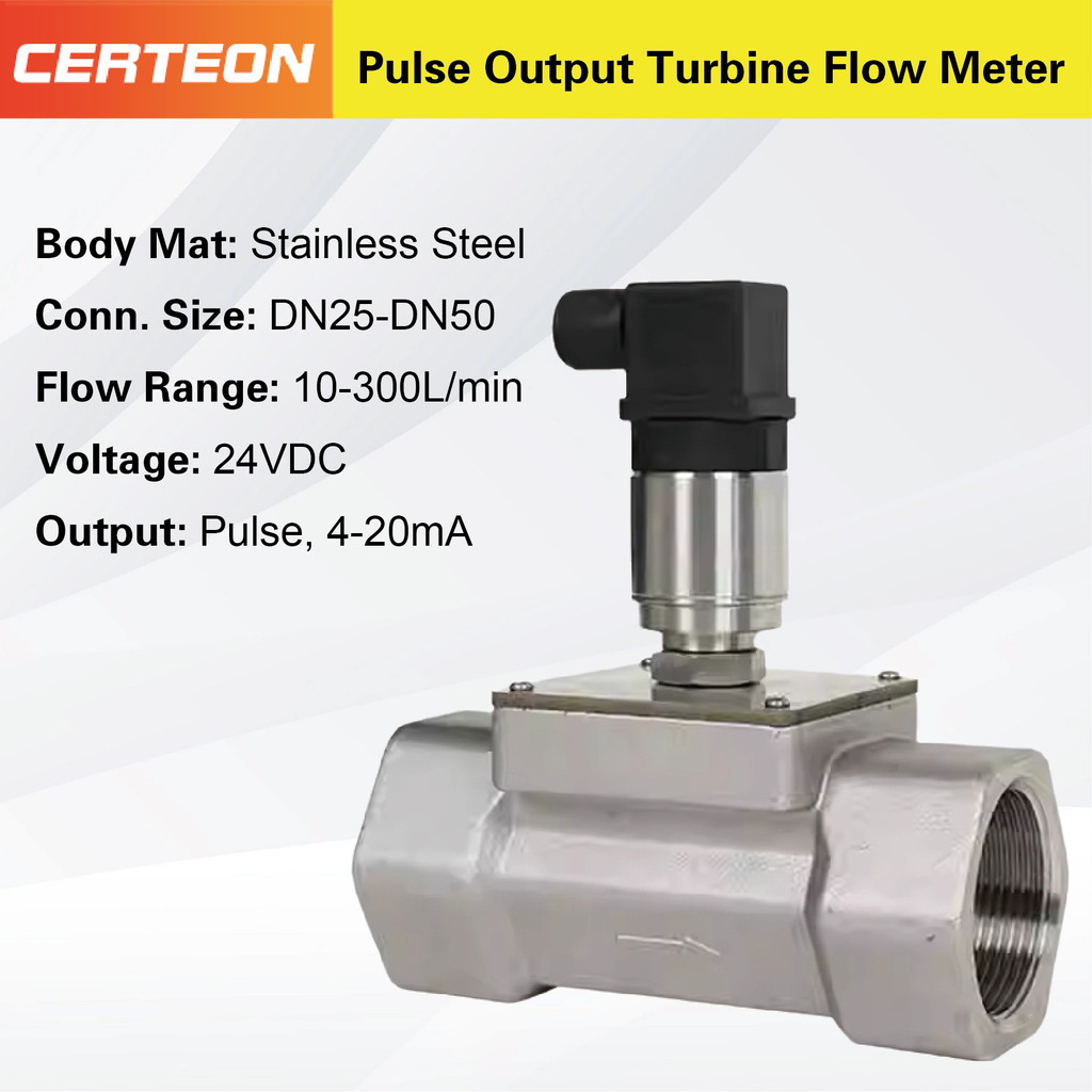 Jual IMPORT Stainless Steel Turbine Flow Meter, 4-20mA Transmitter ...