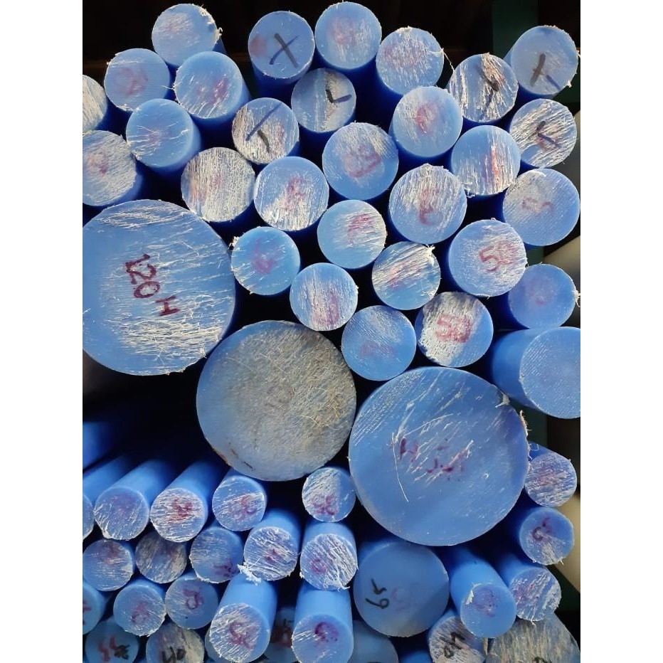 Jual MC BLUE ROD 55 MM X 10 CM / MC BLUE NILON AS BATANGAN 55 MM ...