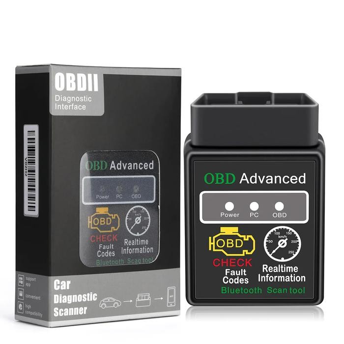 Jual 2015 New Obd2 Ver 1.5 Elm327 Hh Obd Advanced Black Bluetooth ...