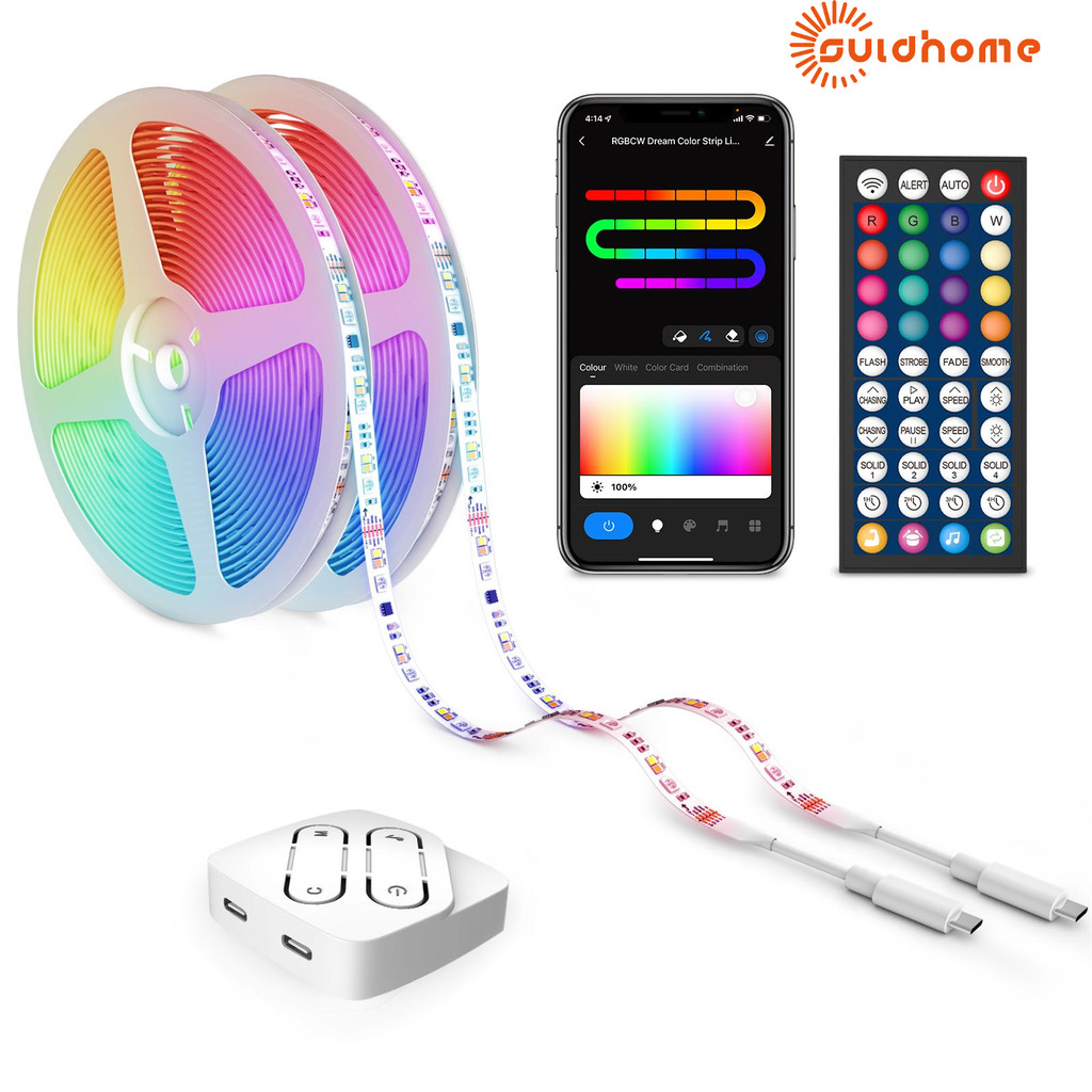 Jual Smart LED Strip Light WIFI RGBICW-WW Waterproof Dream Color ...