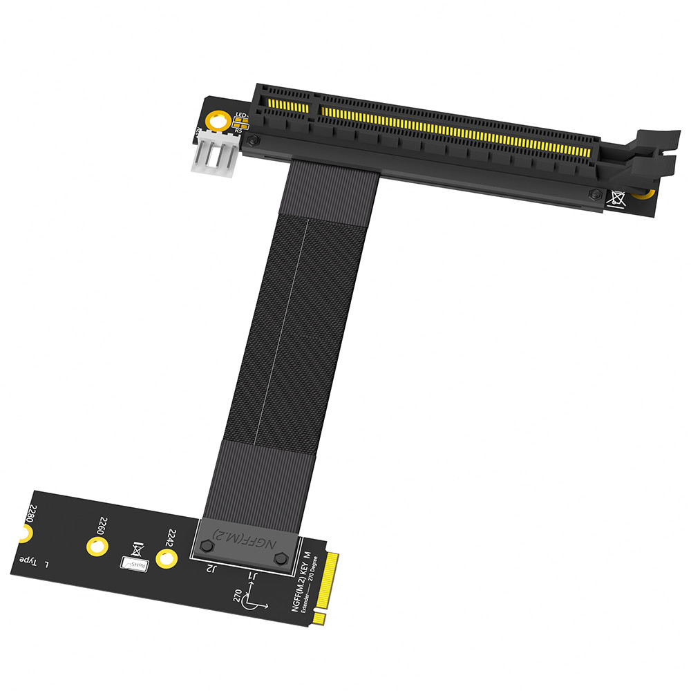 Jual Merkuriusss M.2 NGFF NVMe Key M Extender Cable to PCIE x16 ...