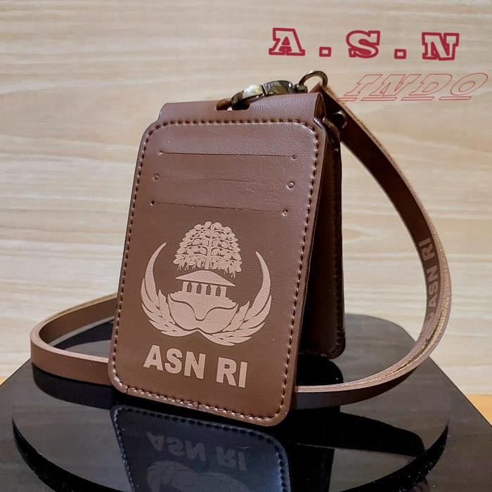 Jual Id Card Kulit Lipat Magnet ASN KORPRI Id Card Kulit KORPRI ASN ...