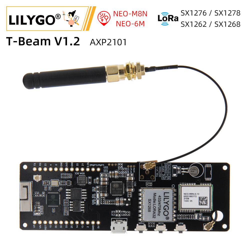 Jual BEST SELLER LILYGO® T-Beam V1.2 ESP32 LoRa Module LoRaWAN Long ...