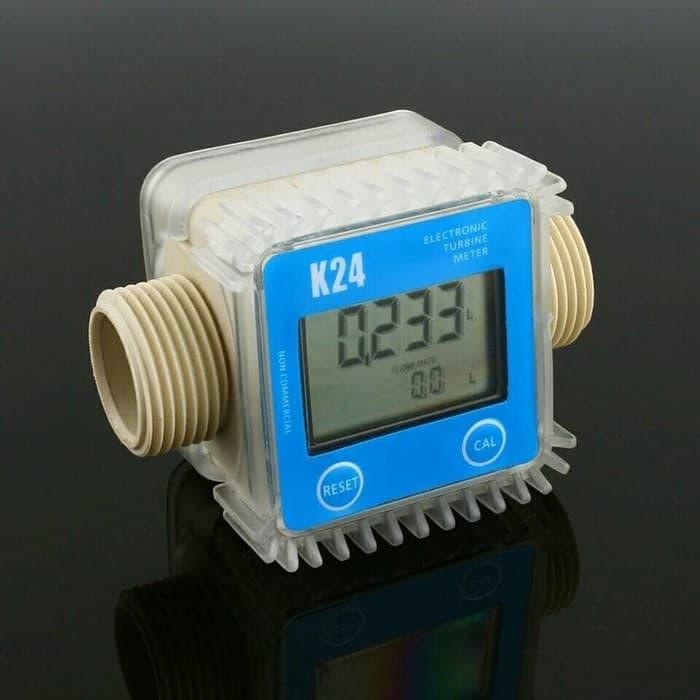Jual K24 Lcd Turbine Digital Fuel Flow Meter For Chemicals Water (1 ...