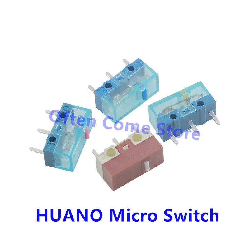 Jual IMPORT HUANO New Mouse Micro Switch Button Transparent blue Shell ...