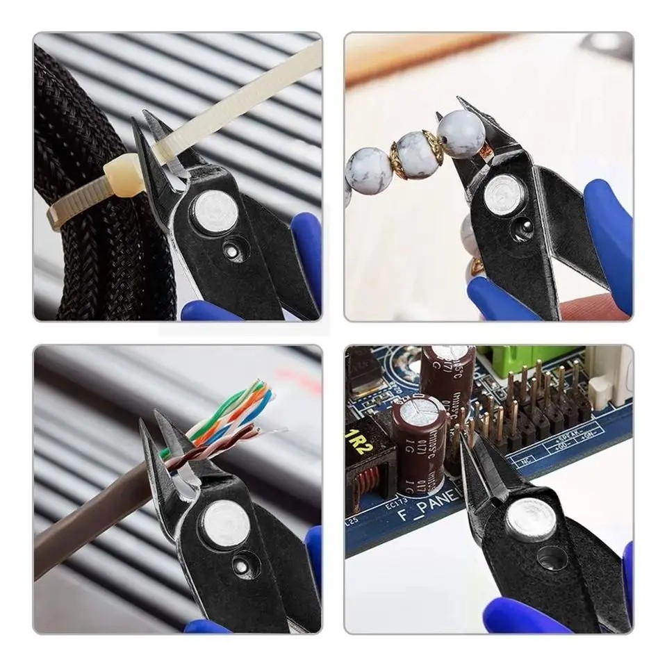 Jual 170 Wire Cutter DIY Trimmer Diagonal Side Cutting Cable Nippers ...