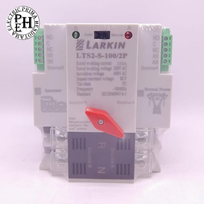 Jual Ats Larkin Lts-2P Lts2-S Lts2S 100A/2P 100A 2P 100A 2 Pole Cos ...