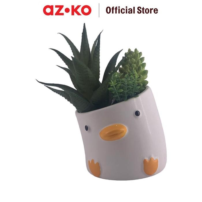 Jual ARTHOME TANAMAN ARTIFISIAL SUKULEN DENGAN POT ANIMA DUCK | Shopee ...