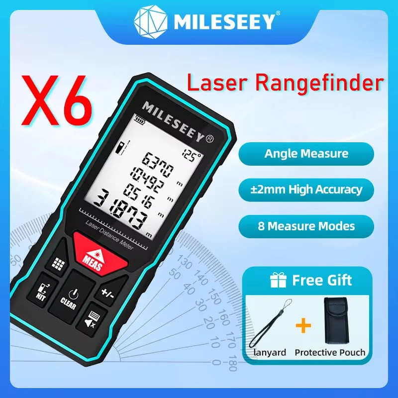 Jual NEW Mileseey MINI Laser Distance Meter X5 X6 Rangefinder Finder ...