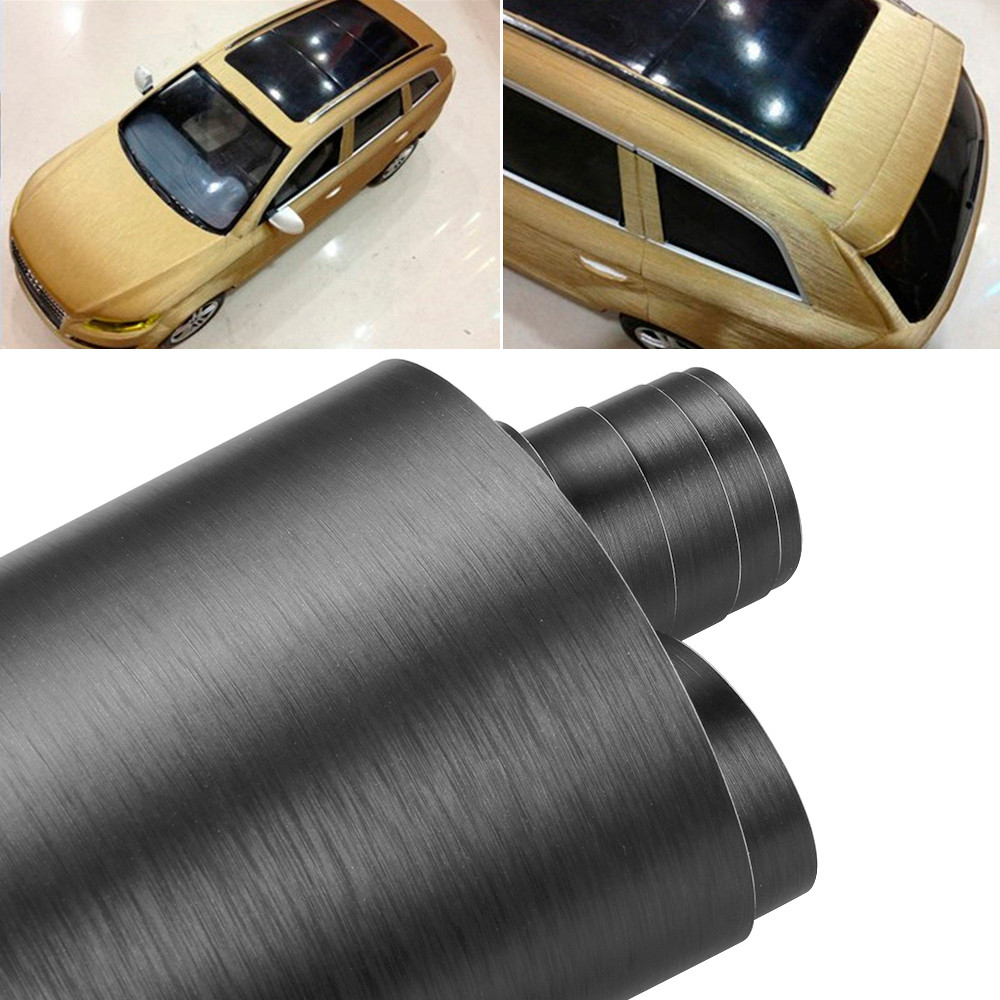 Jual 50*200cm Car Stickers Satin Matt Brushed Vinyl Wrapping Foil ...