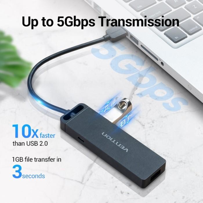 Jual Vention Hub 4in 1 USB 3.0 with Power Supply - CHL-SCB | Shopee ...