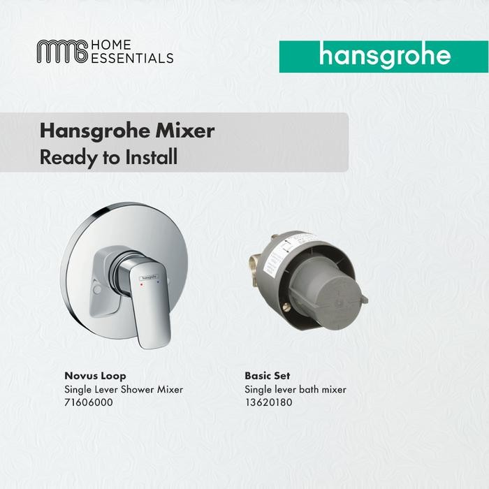 Jual ASLI Paket Hansgrohe Logis Concealed Shower Mixer 71606/13620180 ...