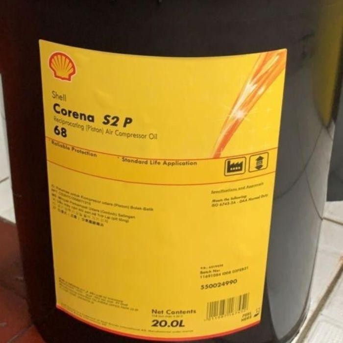 Jual OLI SHELL CORENA S2 P 68 / 20 LITER | Shopee Indonesia