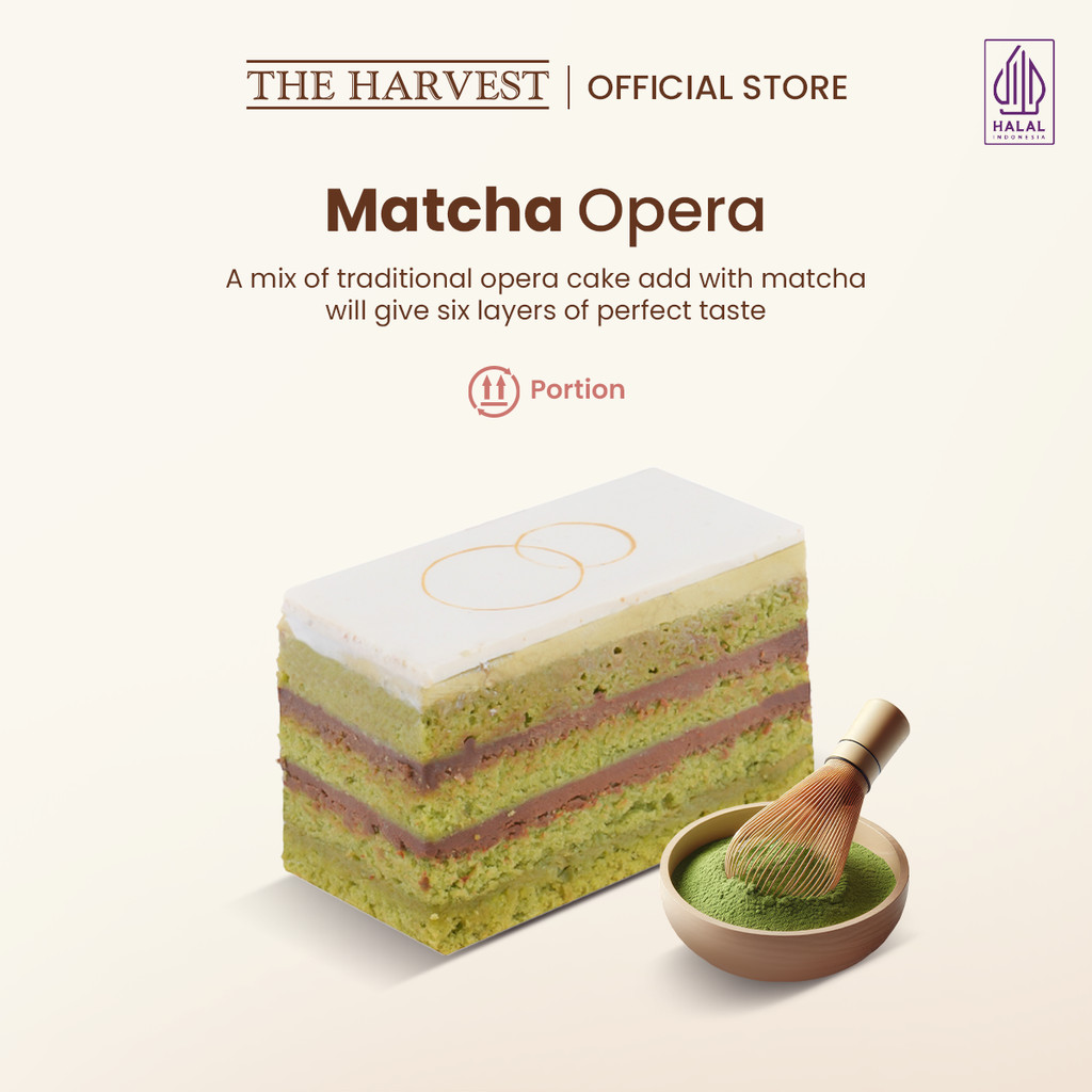 Jual Matcha Opera | Dessert Matcha Cake Dengan 6 Lapis Rasa Sempurna ...