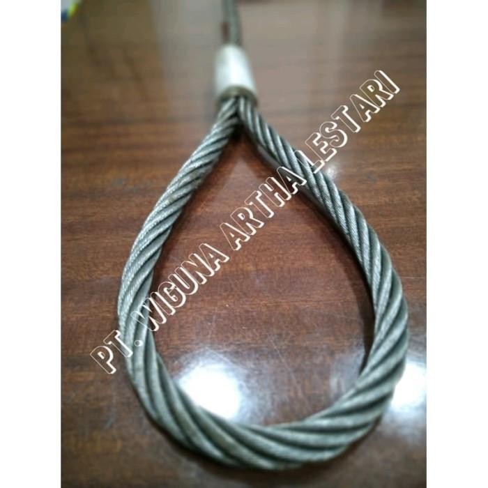 Jual WIRE ROPE/SOFT EYE, HOLE EYE 25CM, 16MM X 6M SWR 6X36/TALI BAJA ...
