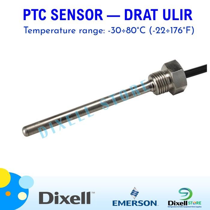 Jual Sensor Probe PTC Dixell Drat Ulir temperatur bulb 1.8mtr | Shopee ...