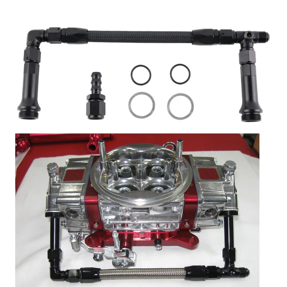 Jual turning For 4150 Holley Carburetor Stainless Steel Braided AN6 ...