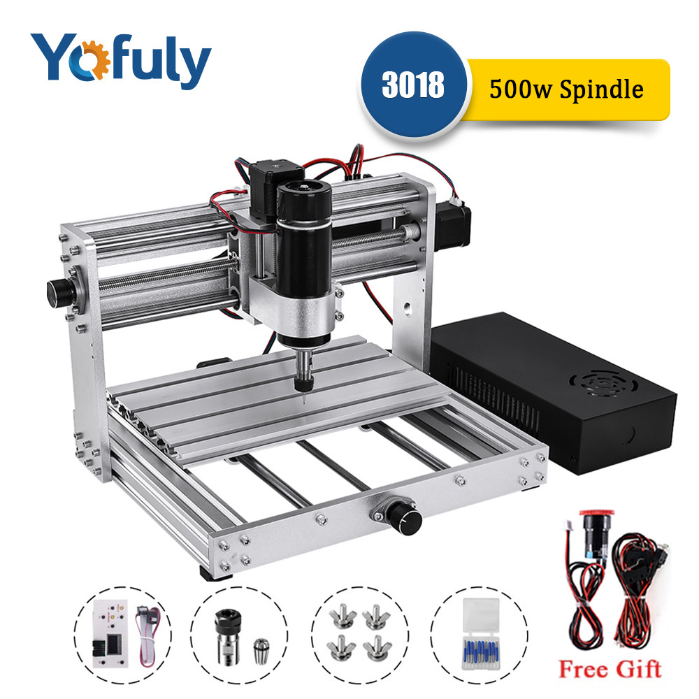 Jual CNC 3018 Pro Max Metal Aluminum Engraving Machine With 500w ...