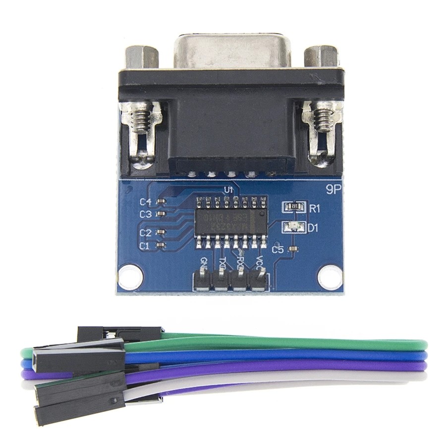 Jual MAX3232 RS232 to TTL Serial Port Converter Module DB9 Connector ...