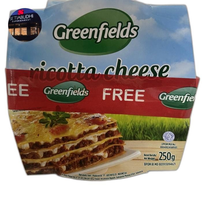 Jual Pilihan- Greenfield Ricotta Cheese 200 Gr | Shopee Indonesia
