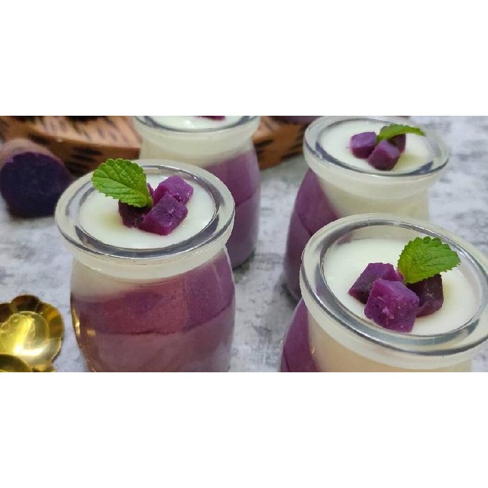 Jual instanChatsaja- Omura Premix Pudding Susu Rasa Taro 500 Gr ...